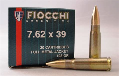 Fiocchi 762x39mm Soviet 124gr Fmj 20bx