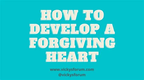 Tender Hearted Forgiving Heart Vickys Forum Christian Life Coach