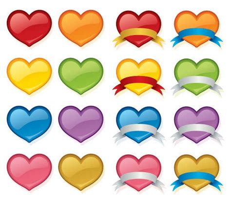 Download Vector Love Heart Set | Free Vector Graphics | All Free Web Resources for Designer - Web Design Hot!
