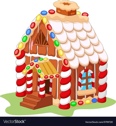 Download Cartoon gingerbread house vector image on | Gingerbread ...