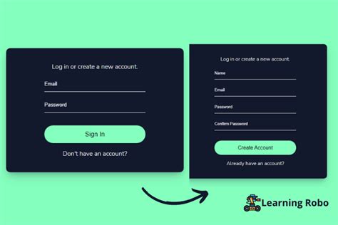 Responsive Login And Signup Form With Modern Ui Using Html Css