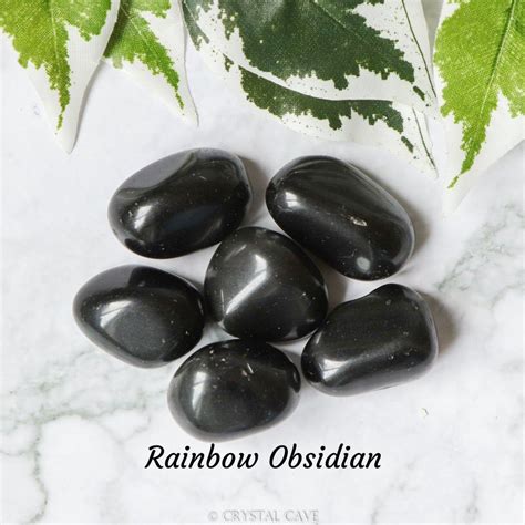Rainbow Obsidian Crystal Tumbled Stone Polished Stone Etsy In 2021