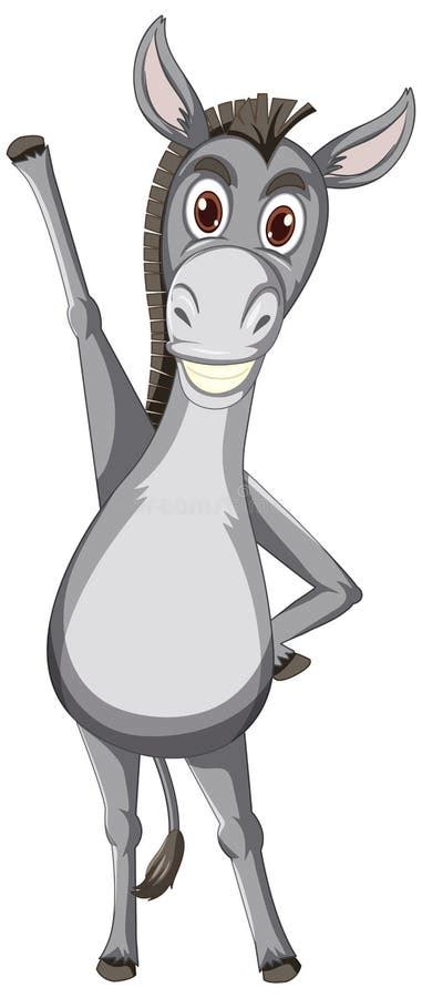 Funny Donkey Animal Cartoon Character Stock Vector Illustration Of