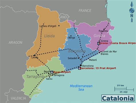 Carte Espagne Costa Voyages Cartes