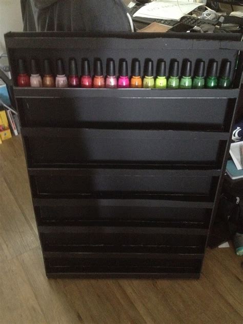 Or, are they scattered all around your room? Nail "Cher"ing: DIY Nail Polish Rack
