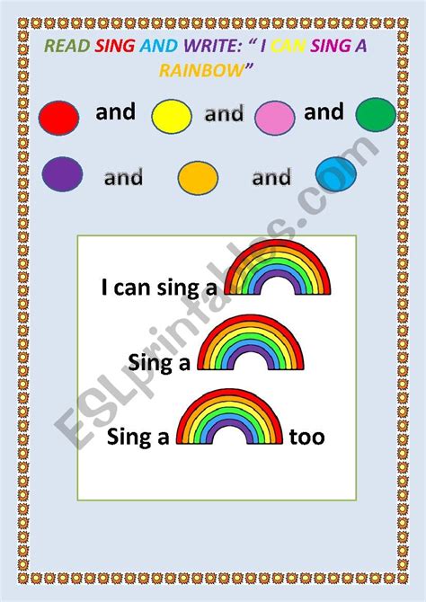 I Can Sing A Rainbow Nursery Rhyme Lyrics History Video Lesson