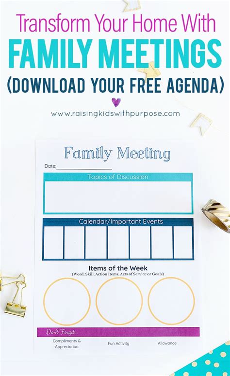 Having a simple yet structured family meeting agenda can help you to become organized. Family Meeting Agenda | Family meeting, Meeting agenda ...