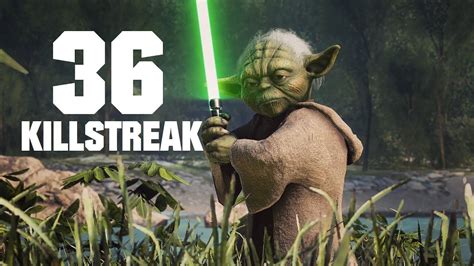36 Yoda Killstreak Star Wars Battlefront 2 Pc Gameplay Youtube