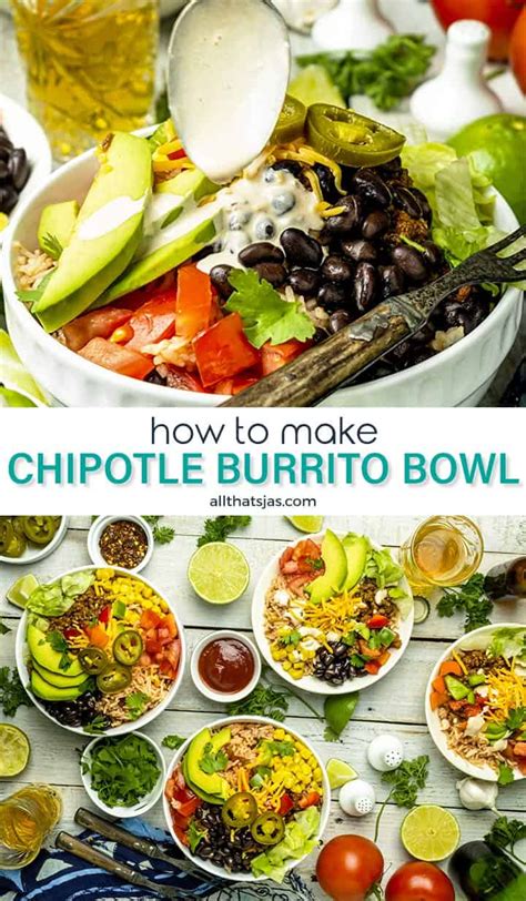How To Make Chipotle Burrito Bowl At Home All Thats Jas Recipe
