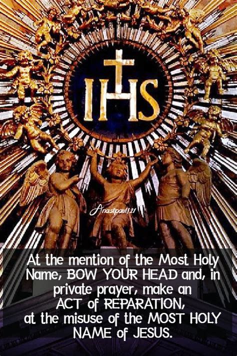 Catholic Devotion For Januarythe Month Of The Most Holy Name Of Jesus