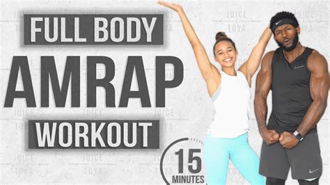 15 Minute Bodyweight Amrap Workout High Intensity Challenge Youtube