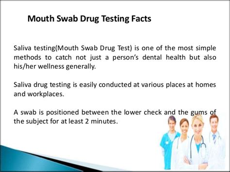 This technique has let me smoke a hour or two before my drug tests and still pass them with flying colors there's lots of videos that tell you different stuff forget them all and just use this and your golden #drugtest #mouthswab #weed. A mouth swab drug test, also known as a saliva test
