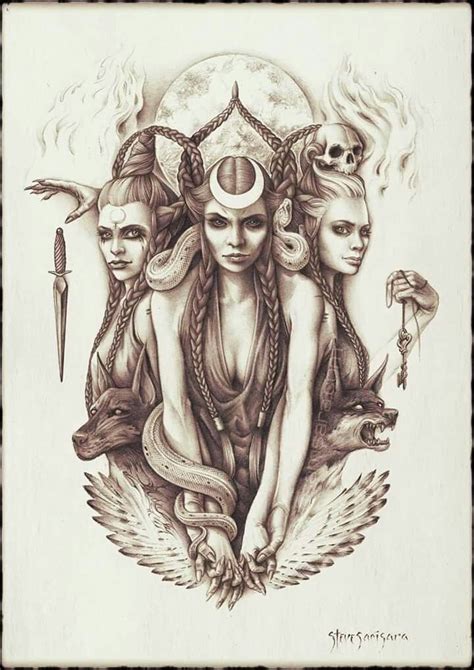 Pin By Kimberly Killian On Hekate Mythology Tattoos Witchcraft