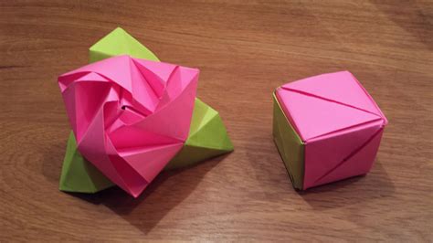 How To Make An Origami Magic Rose Cube Valerie Vann Origami Cube