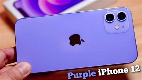 Apple Iphone 12 Purple Colour Iphone 12 Purple Color Unboxing New