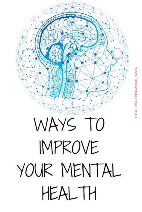 Ways To Improve Your Mental Health ~ This Is Where It Is At