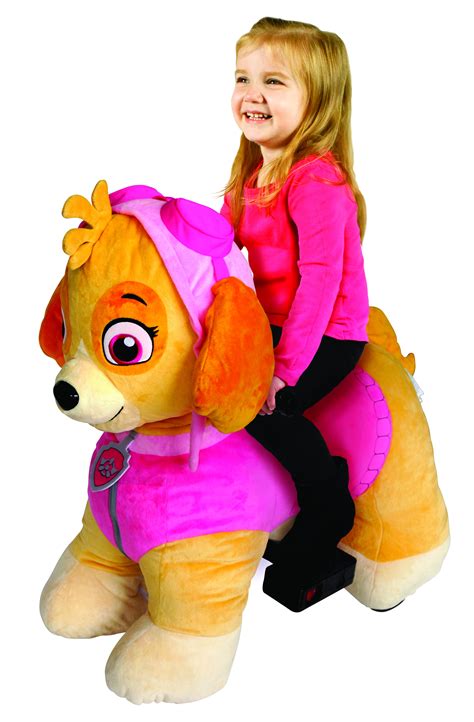 Paw Patrol 6 Volt Plush Skye Ride On With Pup House Included By