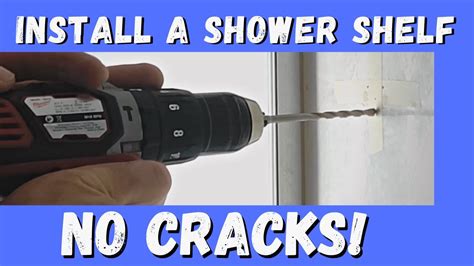 Drill Into Tiles Without Cracking And Install Shower Shelf Inspire Diy Kent Thomas Youtube