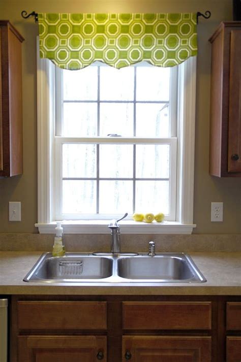 Crafted from polyester, it features a scalloped silhouette and rod pocket design up top for effortless installation. DIY:: $5 Easy, 1-hour Timeless Window Valance ! (Can make ...