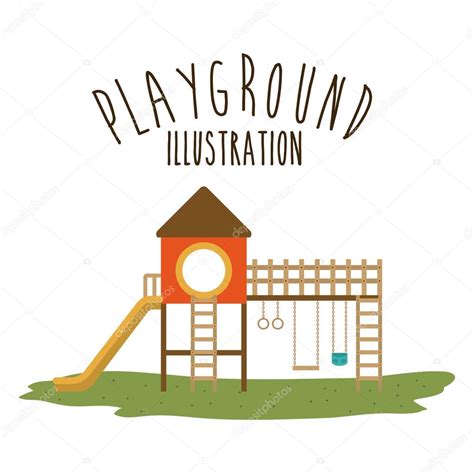 Playground Design Vector Illustration Stock Vector Image By