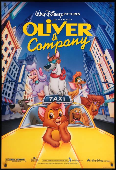 Oliver And Company 1988 Original One Sheet Movie Poster Original