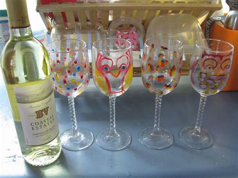 Wine Glass Decorating Decorated Wine Glasses Painted Wine Glasses Wine Glass