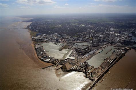 Grimsby From The Air Aerial Photographs Of Great Britain By Jonathan