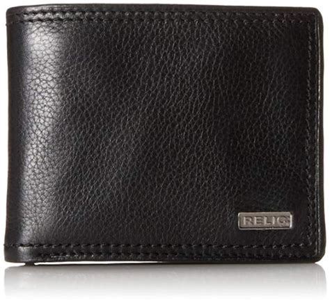 Fossil Relic By Mark Leather Traveler Bifold Wallet Black For Men Lyst