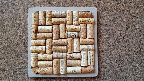 Wine Cork Trivet Etsy Wine Cork Trivet Cork Trivet Recycled Wine