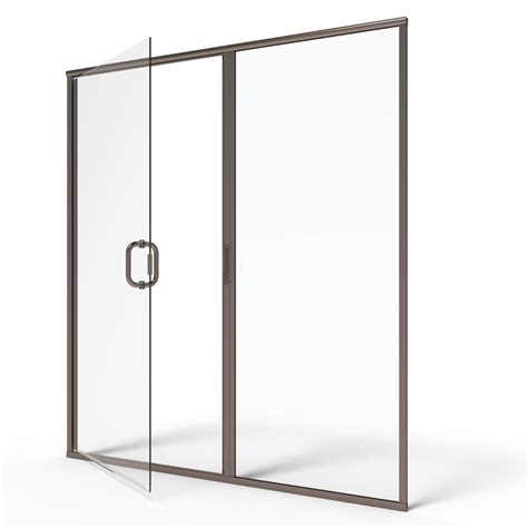 Infinity Semi Frameless 1 4 Inch Glass Swing Door And Panel Shower Door Basco Shower Doors