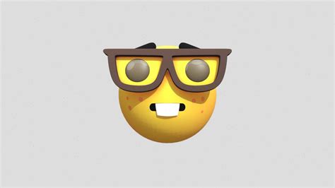 Nerd Emoji Baked Down Download Free 3d Model By Urijah Ceballos 4539