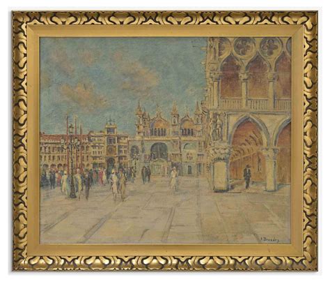 Georg Brandes View Of St Marks Square Oil Painting Early 20th