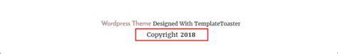 To show current year in your footer, or any other place, you can use dt_year. Auto Update Copyright Year in a Website Dynamically (2021)