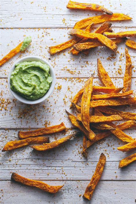 Unless, of course, you eat a whole batch the dipping sauces top the fries off with amazing flavor. Spiced Sweet Potato Fries | Sweet potato fries, Sweet potato fries baked, Crispy sweet potato