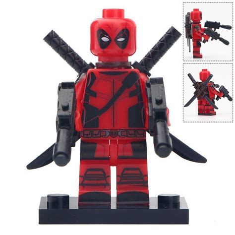 Minifigure Deadpool 2 Guns Marvel Super Heroes Compatible Lego Building