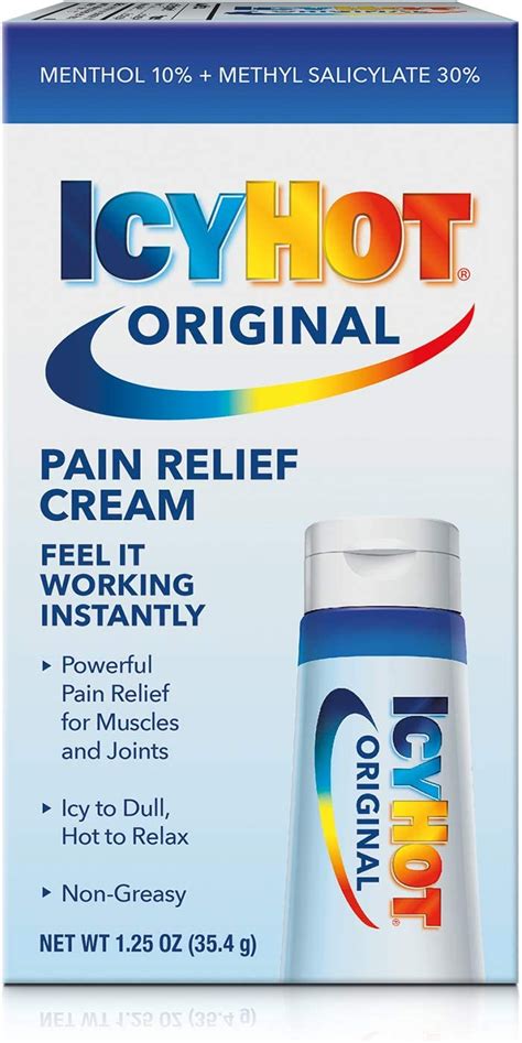 Icy Hot Pain Relieving Cream Extra Strength With Menthol 1 25 Ounces Health