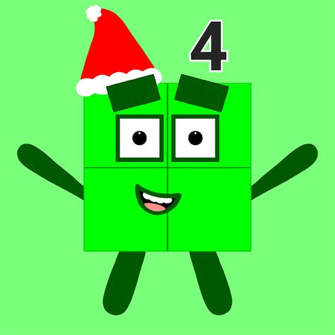 Numberblocks 4 Sleeps Until Christmas By December24thda On Deviantart