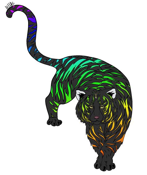 Rainbow Tiger By Bbymilky On Deviantart