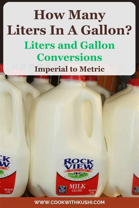 How Many Liters In A Gallon With Conversion Guide