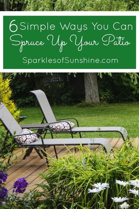 6 Simple Ways You Can Spruce Up Your Patio Sparkles Of Sunshine