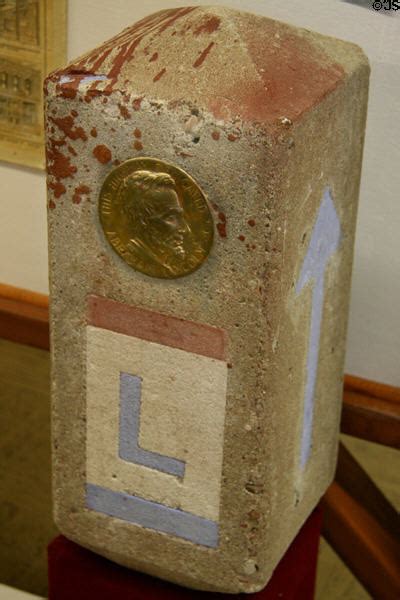Lincoln Highway Marker At Lincoln County Historical Museum North