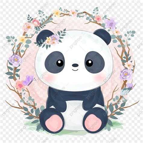 Baby Panda Vector Png Images Cute Baby Panda Illustration Panda