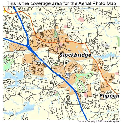 Aerial Photography Map Of Stockbridge Ga Georgia