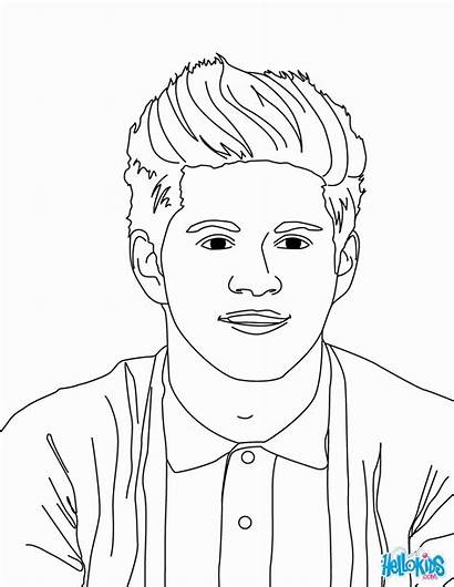 Coloring Pages Direction Niall Horan Famous Printable