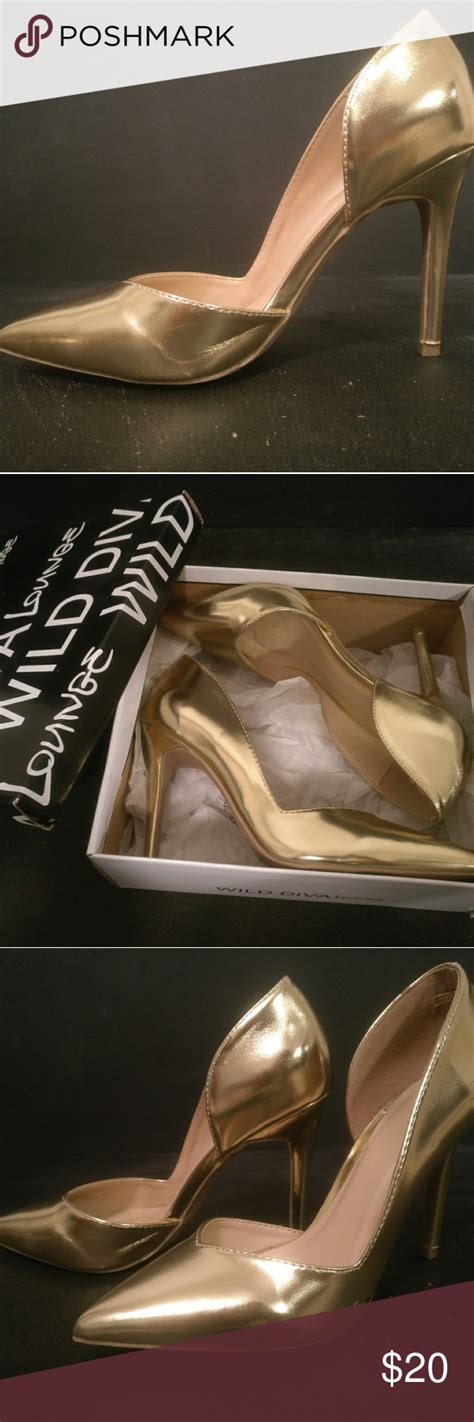 Gold Dorsay Pump Wild Diva Shoes Pumps Character Shoes