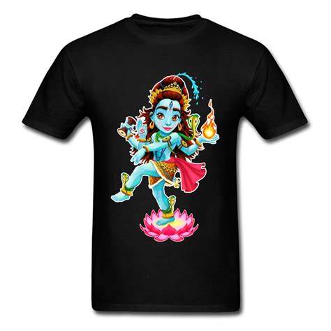 Dance Of Shiva Tshirt Men T Shirt Om Tops God Tees Hinduism T Shirt