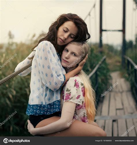 Lesbian Couple Together Outdoors Concept Stock Photo By Andreonegin
