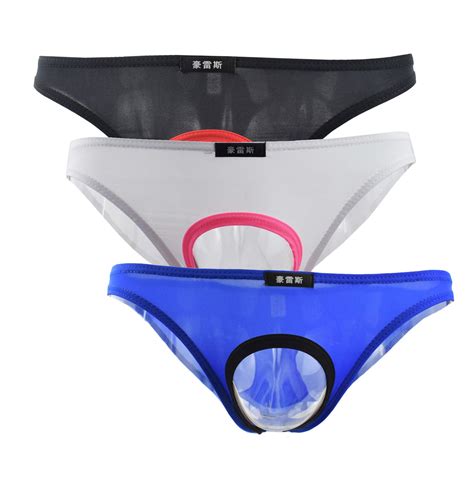 TESOON Men S Low Rise Ice Silk Bikini Briefs Underwear Buy Online In