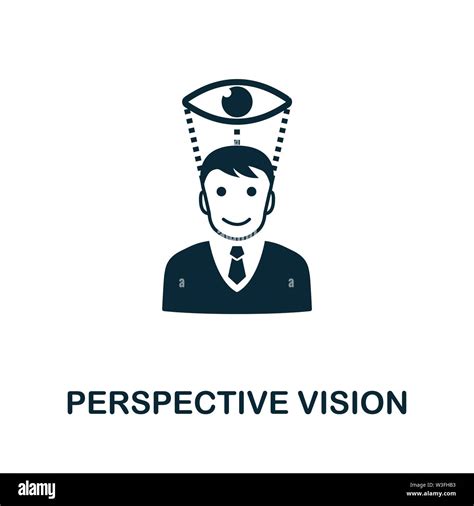 Perspective Vision Vector Icon Symbol Creative Sign From Business