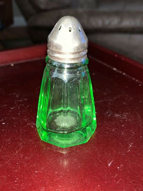 Vintage Green Depression Glass Hazel Atlas Salt Shaker Antique Price